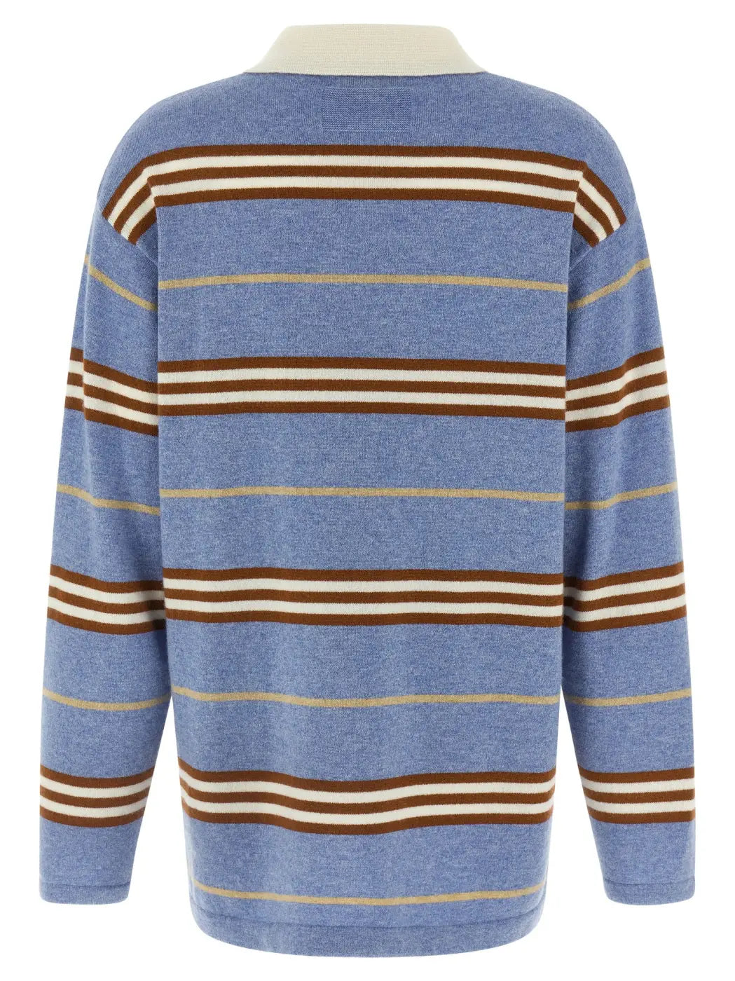 Guest in Residence Blue Cashmere Polo Shirt