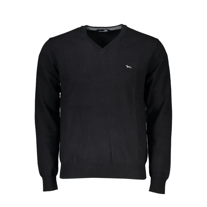 Harmont &amp; Blaine Black Cotton Men Sweater