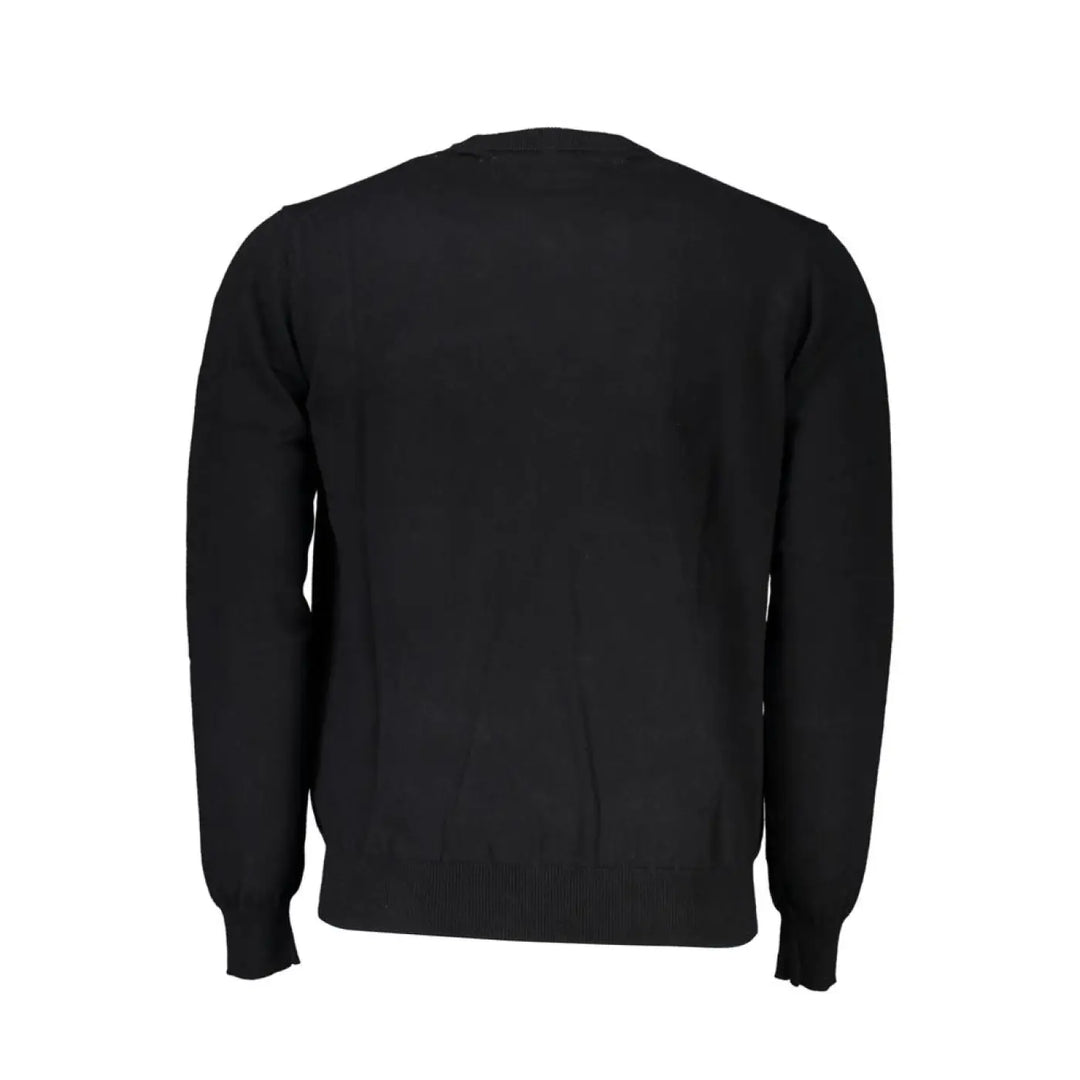 Harmont &amp; Blaine Black Cotton Men Sweater