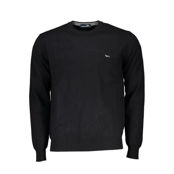 Harmont &amp; Blaine Black Cotton Men Sweater
