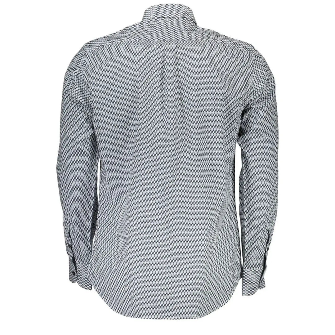 Harmont &amp; Blaine Blue Cotton Pattern Shirt