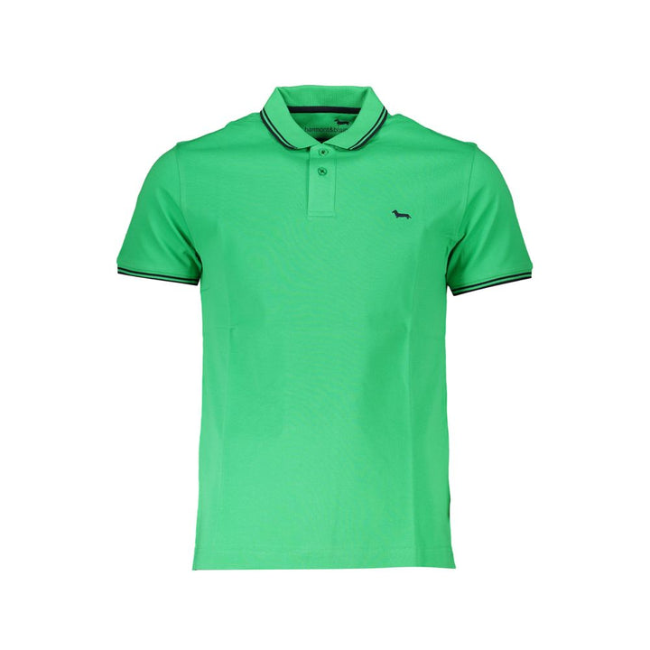 Harmont &amp; Blaine Green Cotton Polo Shirt