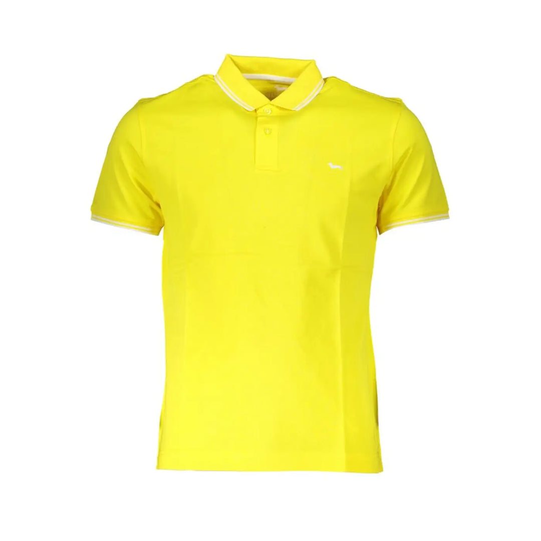 Harmont &amp; Blaine Yellow Cotton Men Polo
