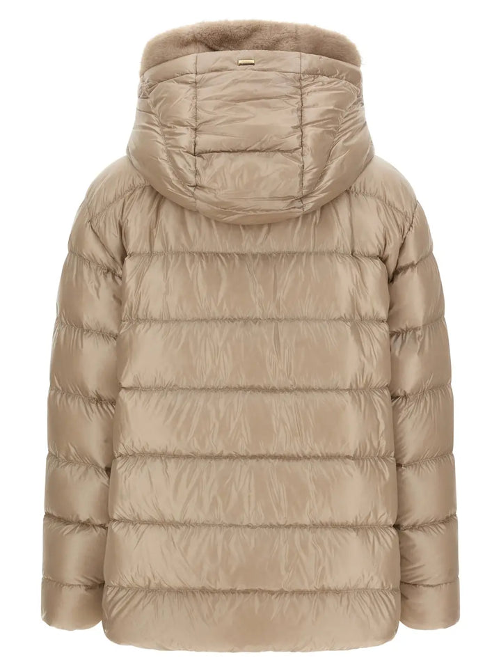 Herno Beige Polyamide Full-length Jacket