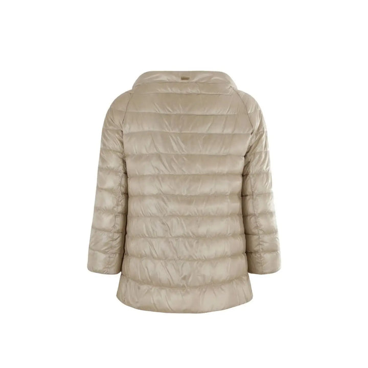 Herno Beige Polyamide Full-Length Jacket