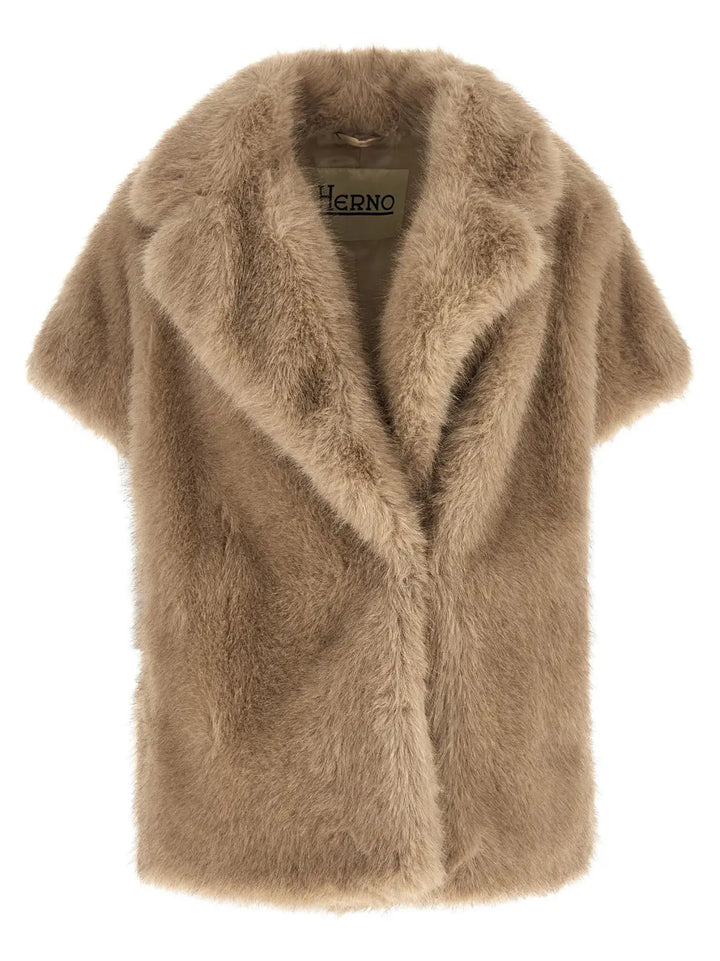 Herno Beige Polyester Coat
