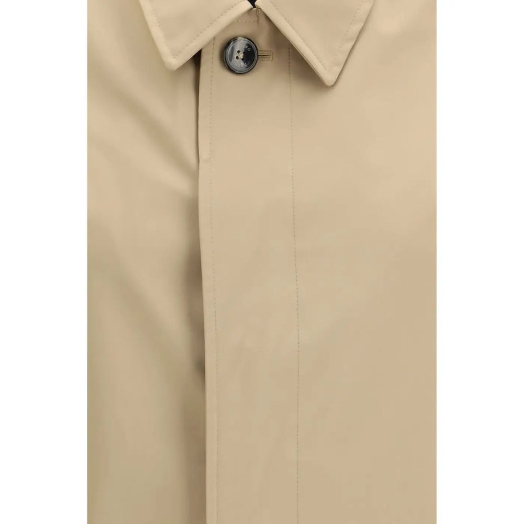 Herno Beige Polyester Trench Coat