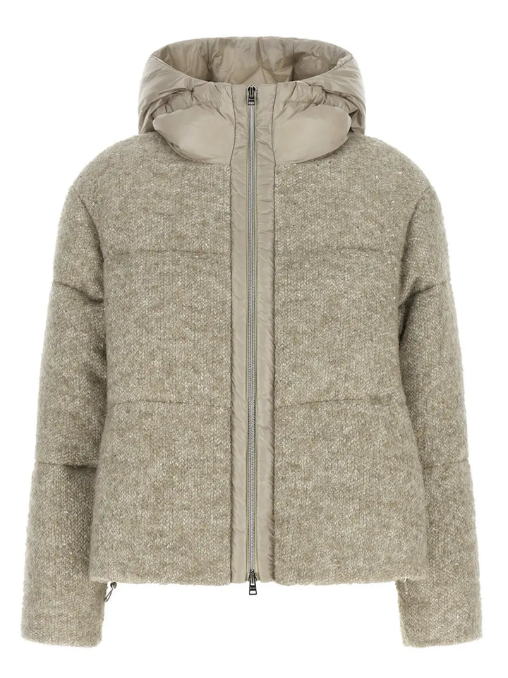 Herno Beige Wool Full-length Jacket