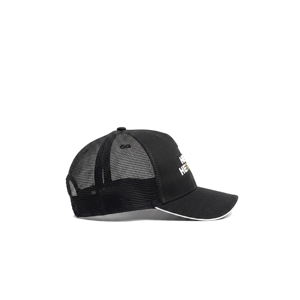 Herno Black Cotton Cap (baseball Hat)