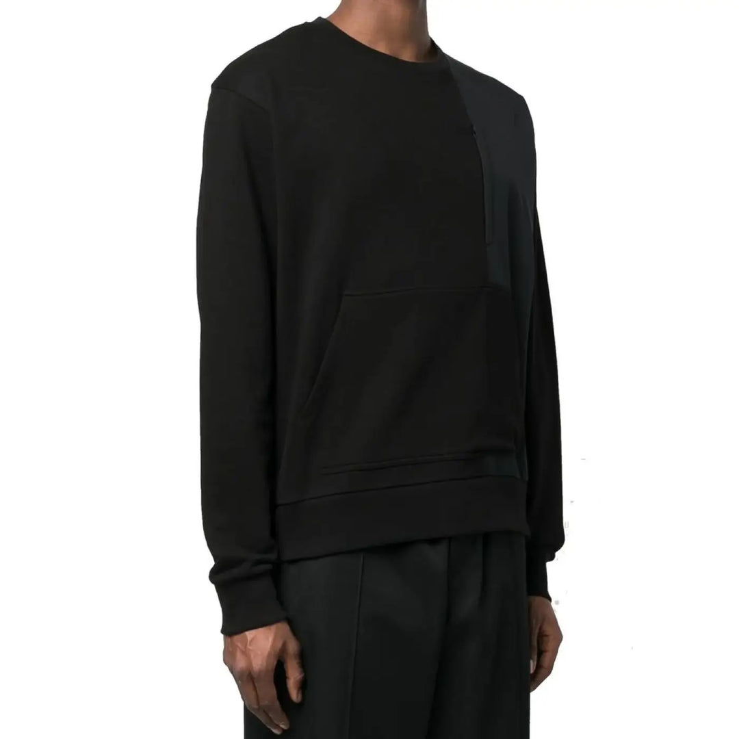 Herno Black Cotton Sweatshirt