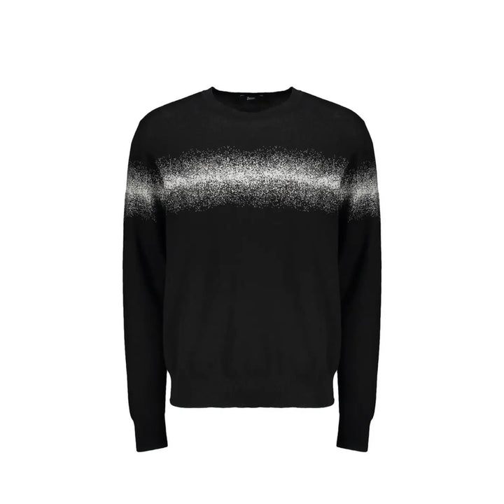 Herno Black Cotton Sweatshirt