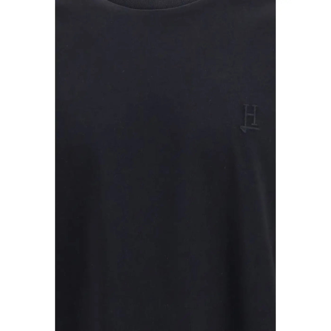 Herno Black Cotton T-shirt