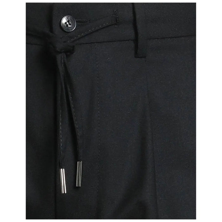 Herno Black Elastane Casual Pants