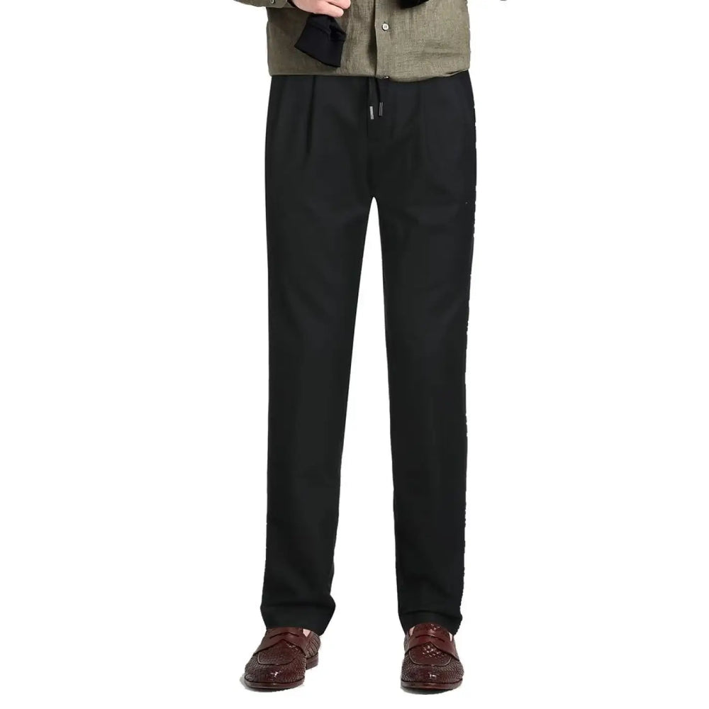 Herno Black Elastane Casual Pants
