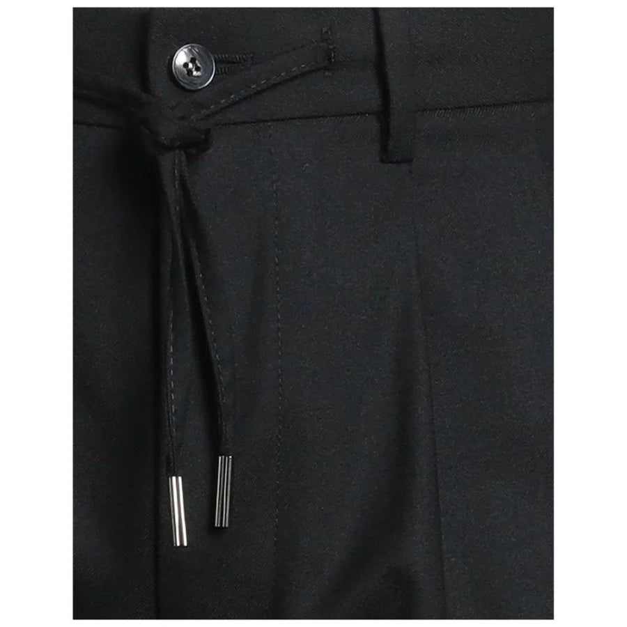 Herno Black Elastane Casual Pants
