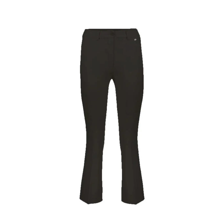 Herno Black Elastane Flared Pants