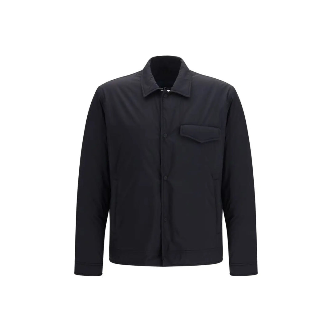 Herno Black Nylon Shell Jacket