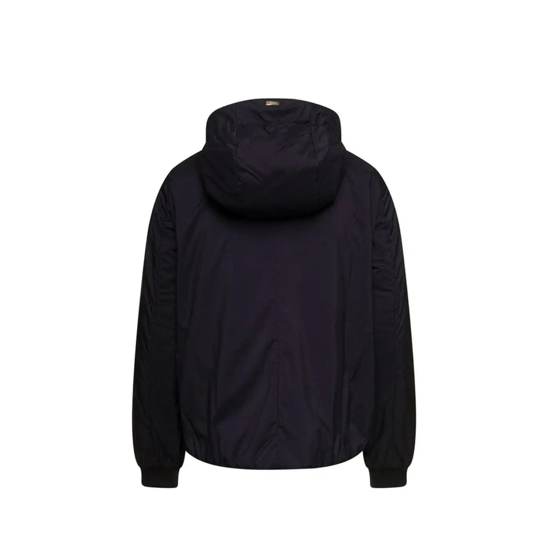 Herno Black Polyamide Bomber