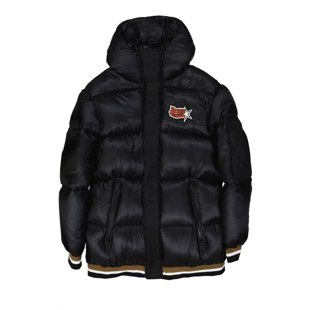 Herno Black Polyamide Bomber