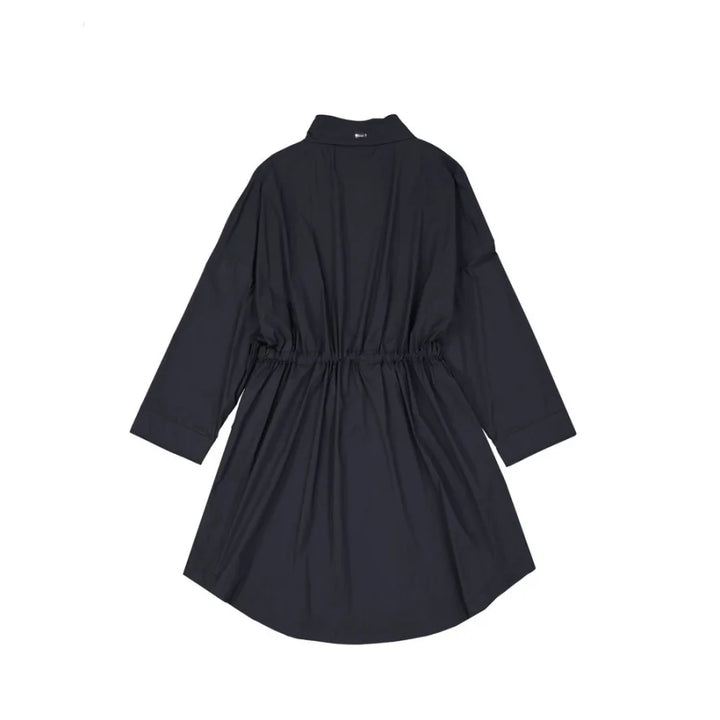 Herno Black Polyamide Coat