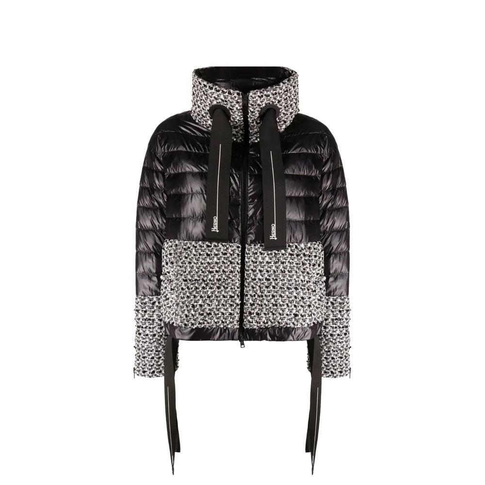 Herno Puffer Jackets - Black Polyamide Full-Length Jacket