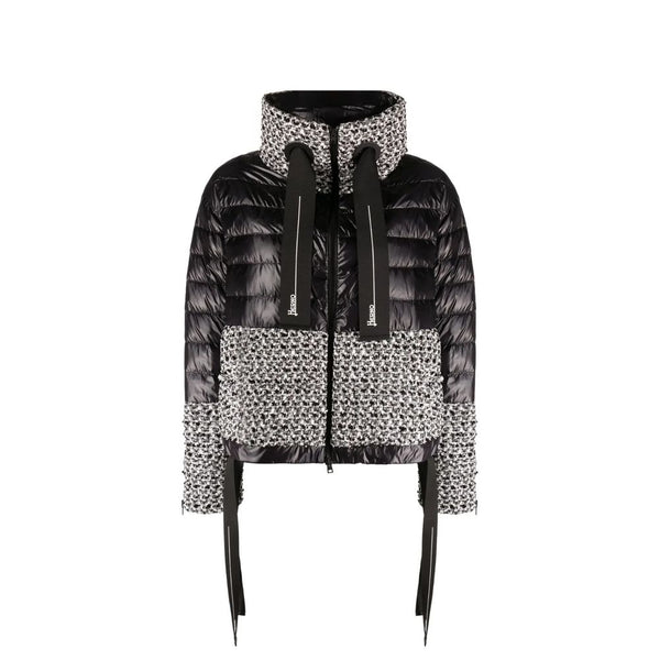 Herno Puffer Jackets - Black Polyamide Full-Length Jacket
