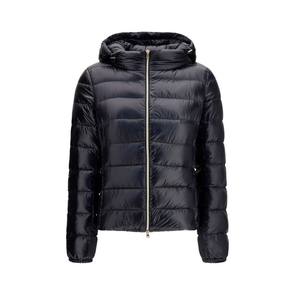 Herno Puffer Jackets - Black Polyamide Full-Length Jacket
