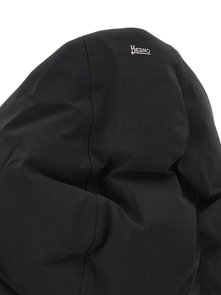 Herno Black Polyamide Full-length Jacket