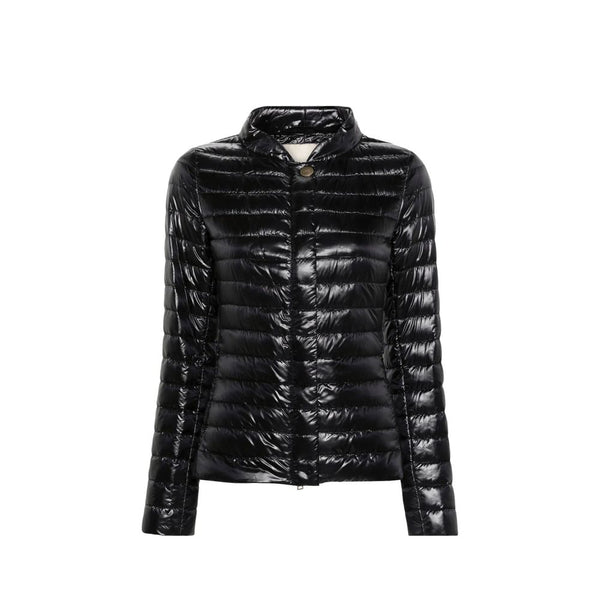 Herno Puffer Jackets - Black Polyamide Full-Length Jacket