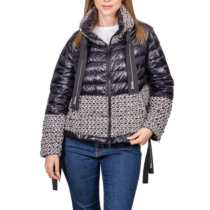 Herno Puffer Jackets - Black Polyamide Full-Length Jacket