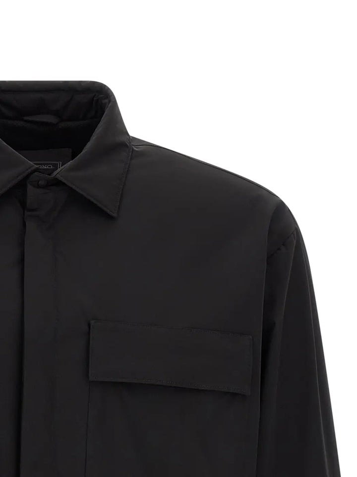 Herno Black Polyamide Shell Jacket