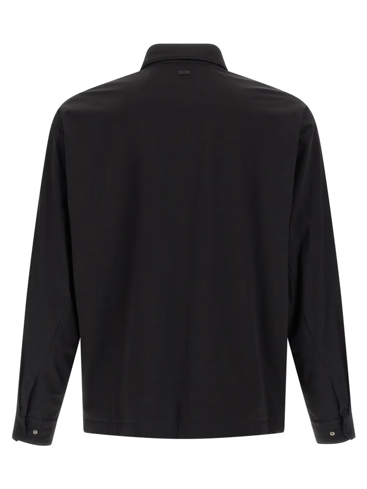 Herno Black Polyamide Shell Jacket