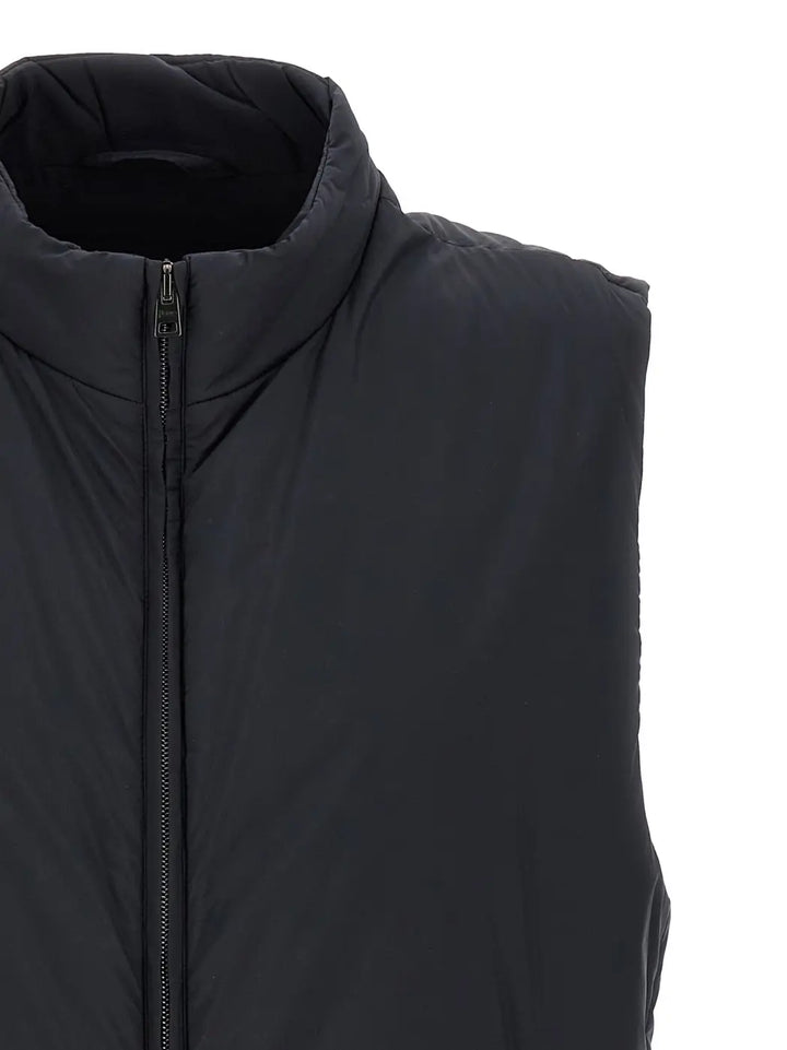 Herno Black Polyamide Sleeveless Jacket
