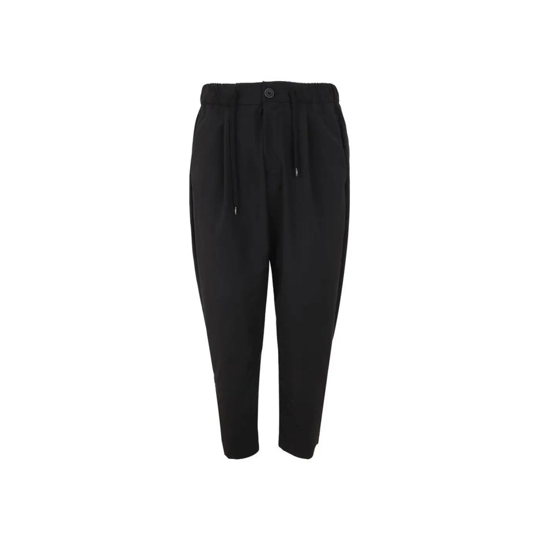 Herno Black Polyester Casual Pants