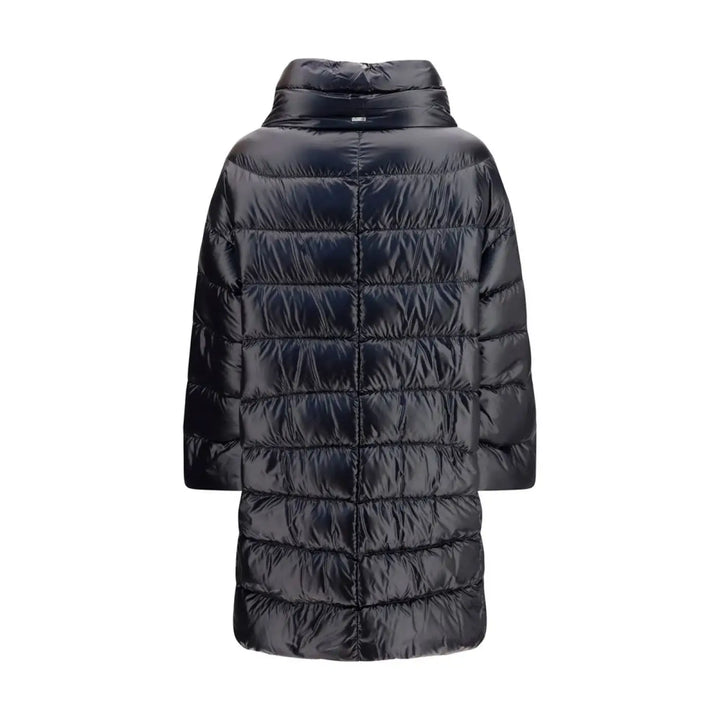 Herno Black Polyester Coat