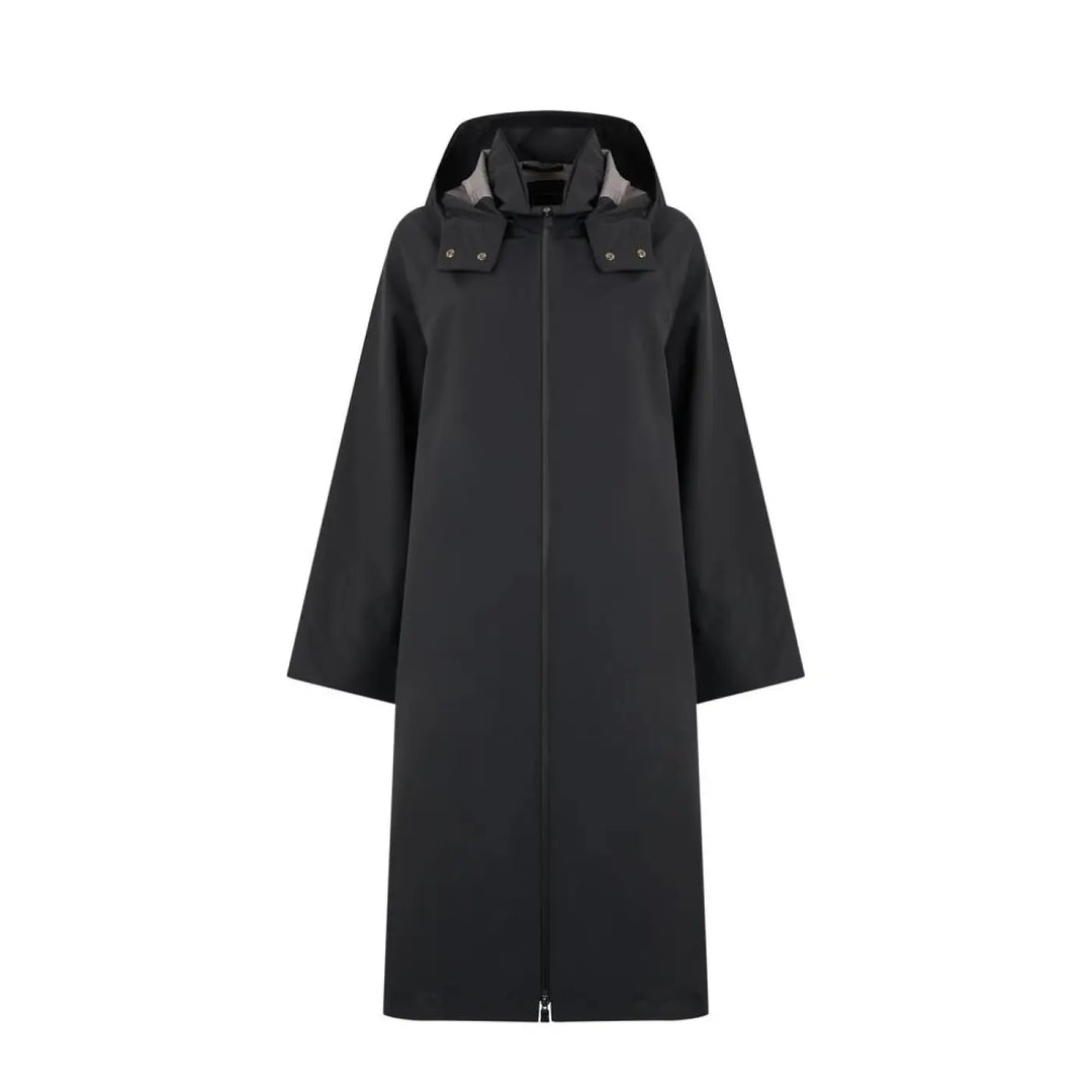 Herno Black Polyester Coat
