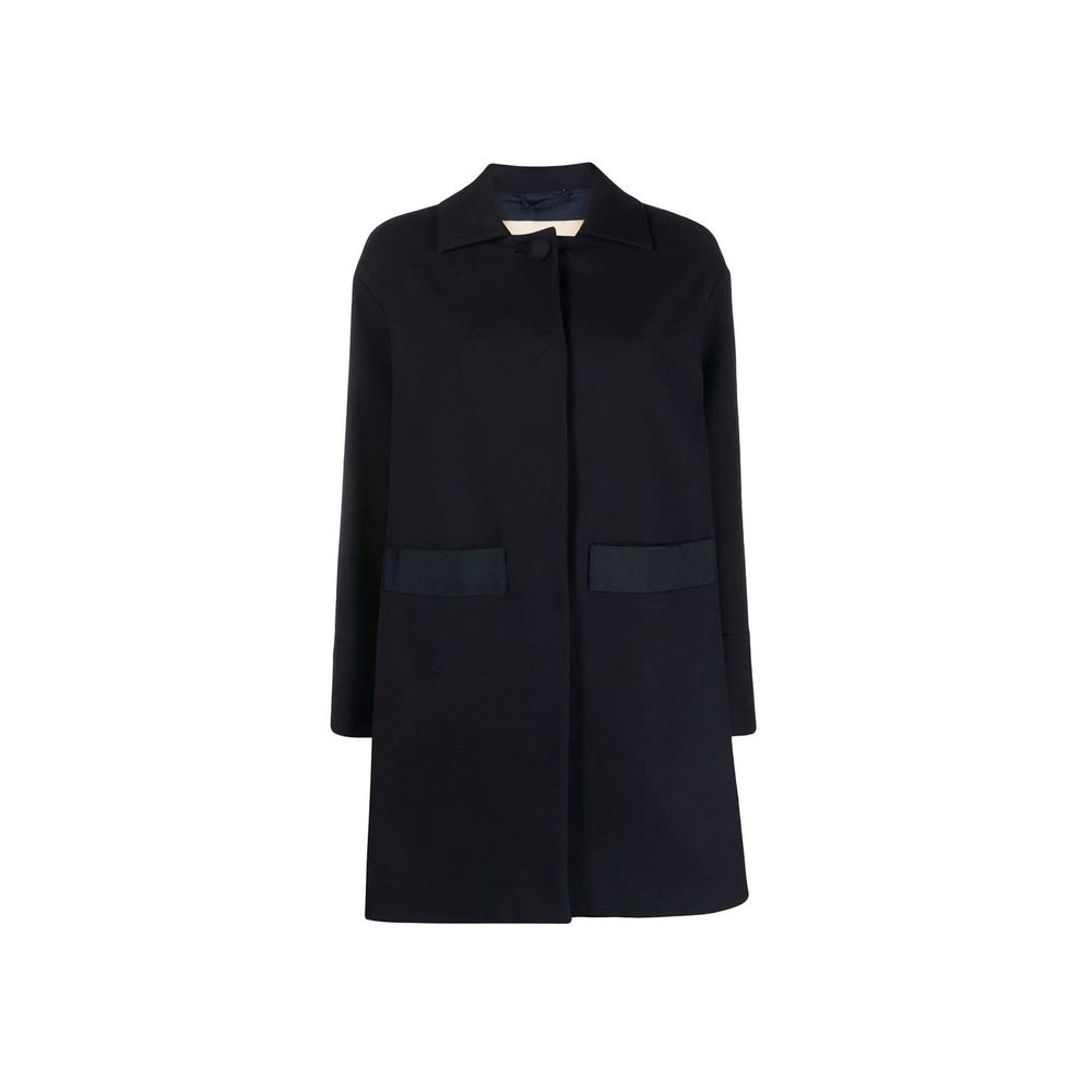 Herno Coats &amp; Jackets - Blue Cotton Coat