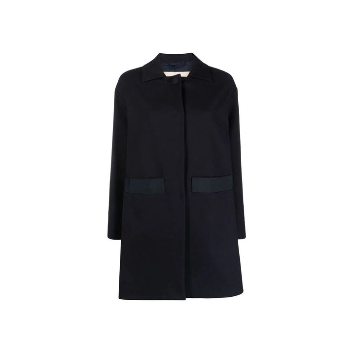 Herno Coats &amp; Jackets - Blue Cotton Coat