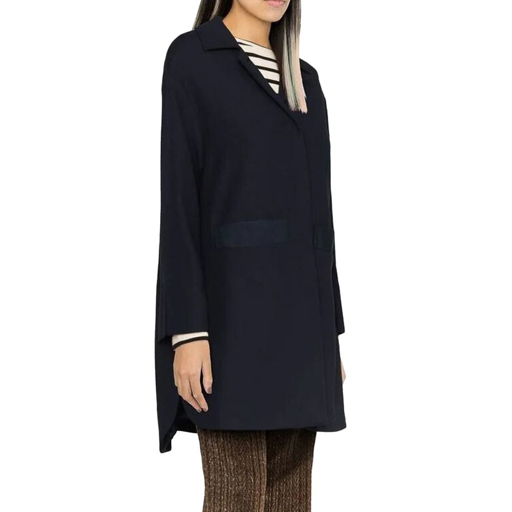 Herno Coats &amp; Jackets - Blue Cotton Coat
