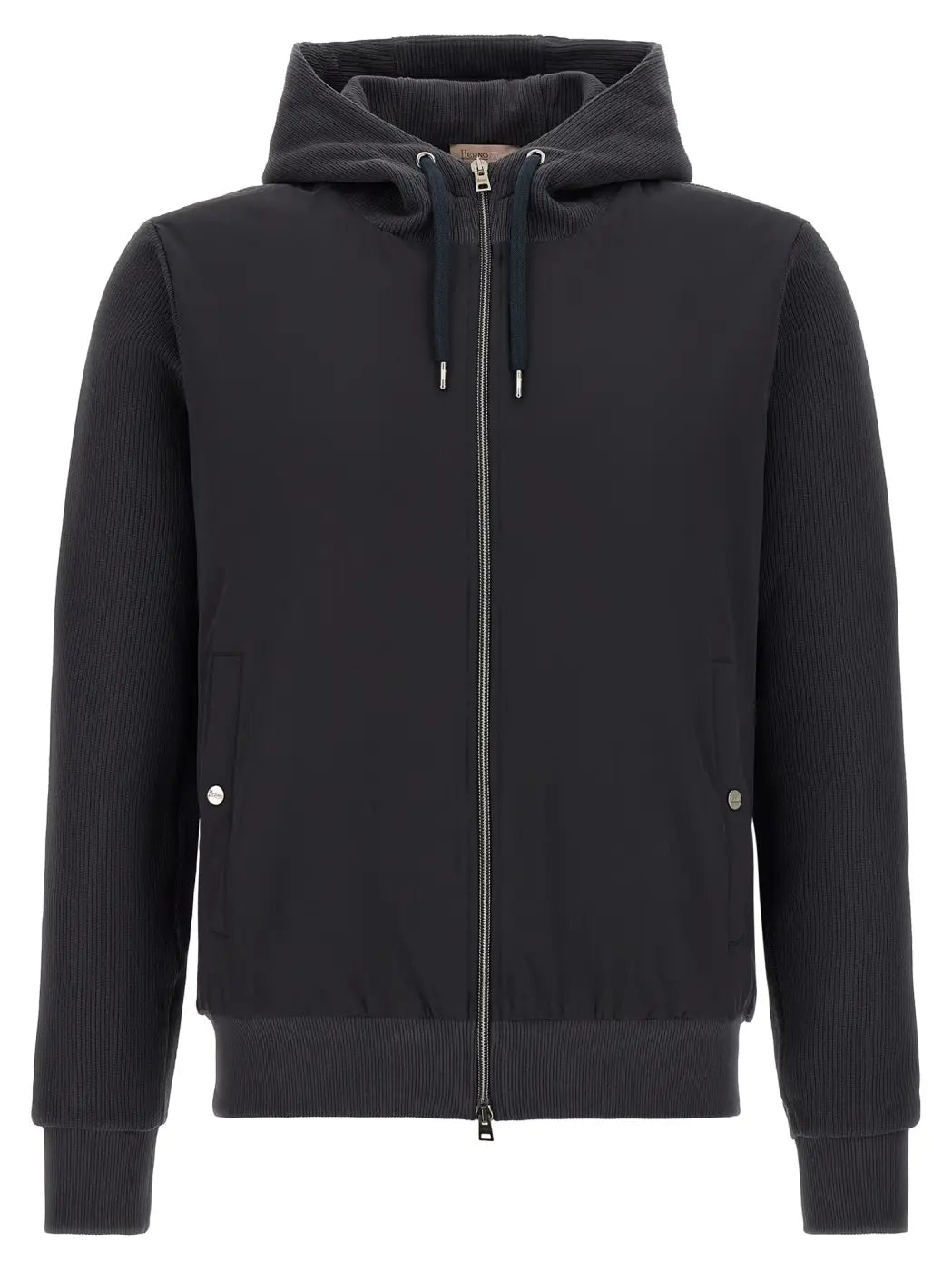 Herno Blue Cotton Shell Jacket