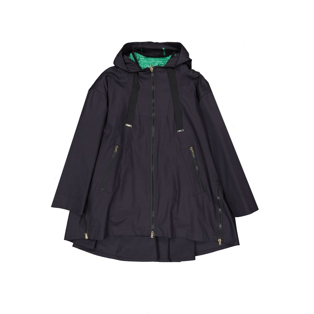 Herno Coats &amp; Jackets - Blue Cotton Shell Jacket