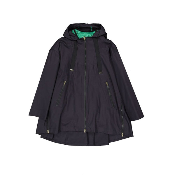 Herno Coats & Jackets - Blue Cotton Shell Jacket