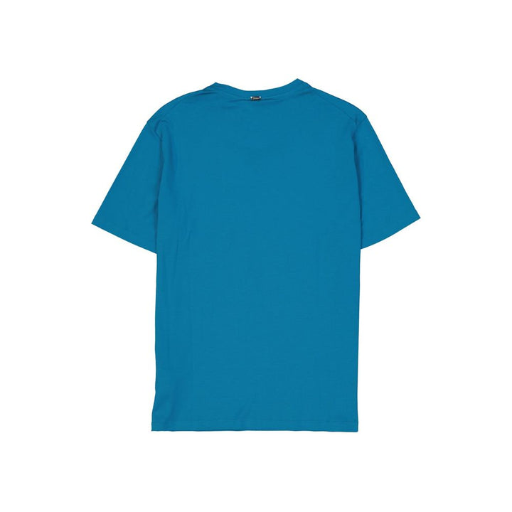 Herno Blue Cotton T-shirt
