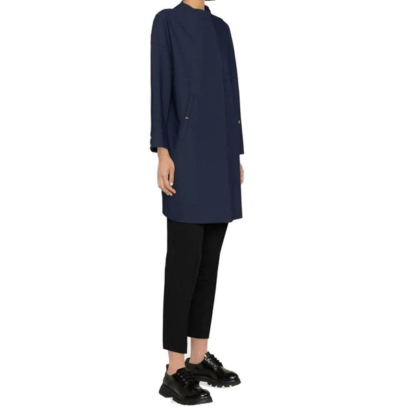 Herno Coats & Jackets - Blue Elastane Coat