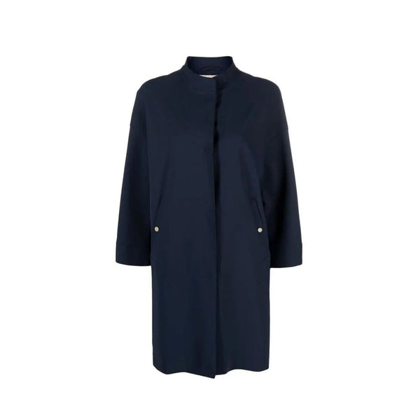Herno Coats & Jackets - Blue Elastane Coat