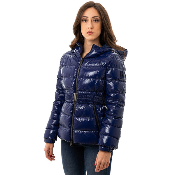 Herno Puffer Jackets - Blue Polyamide Coat