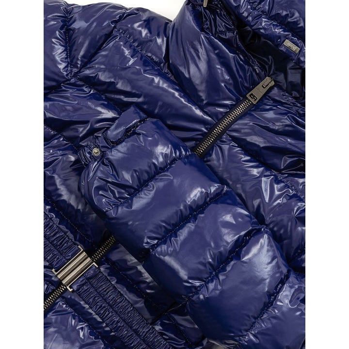 Herno Puffer Jackets - Blue Polyamide Coat