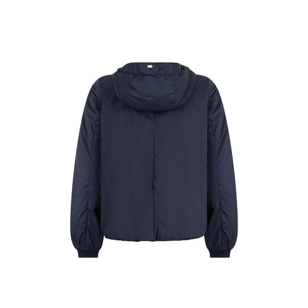 Herno Coats & Jackets - Blue Polyamide Full-Length Jacket