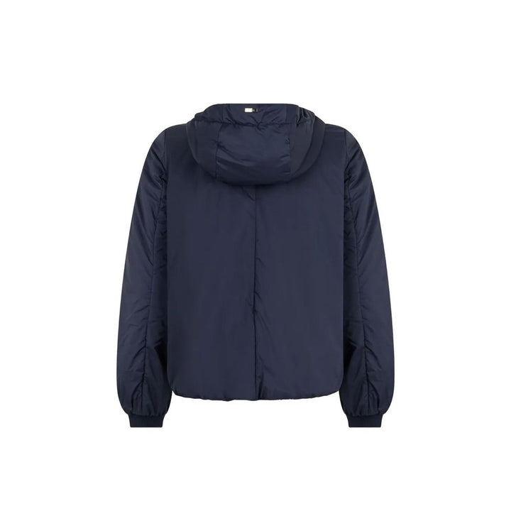 Herno Coats &amp; Jackets - Blue Polyamide Full-Length Jacket