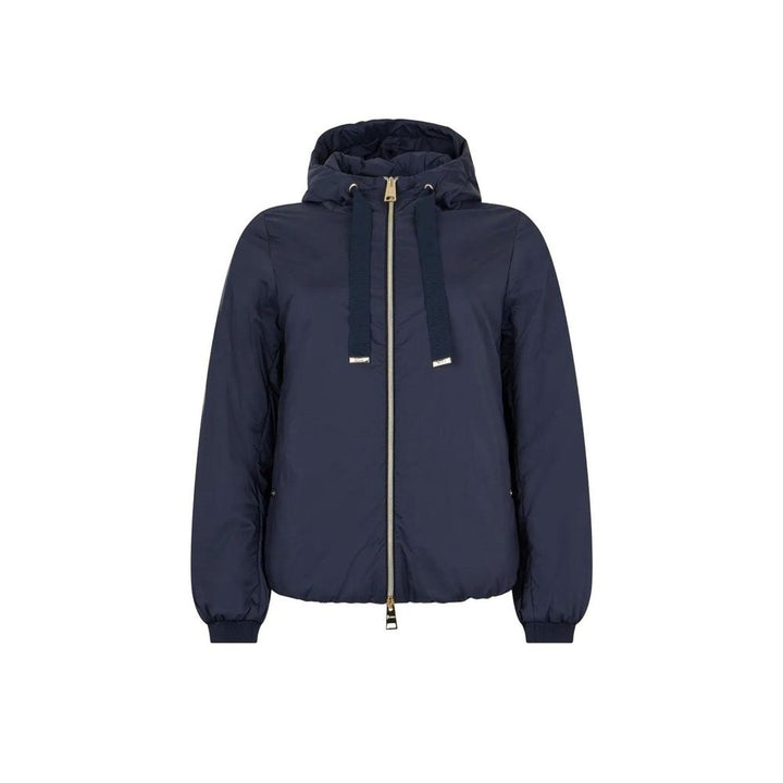 Herno Puffer Jackets - Blue Polyamide Full-Length Jacket